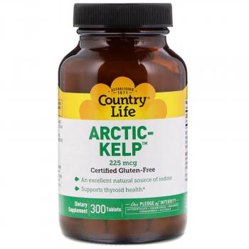 Country Life Arctic-Kelp (Арктический Келп) 225 мкг 300 таблеток