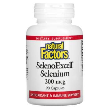 Natural Factors SelenoExcell (селен) 200 мкг 90 капсул