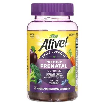Nature's Way Alive! Daily Support Premium Prenatal (Витамины для беременных) 75 жевательных таблеток