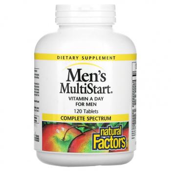 Natural Factors Men's MultiStart (ежедневные витамины для мужчин) 120 таблеток