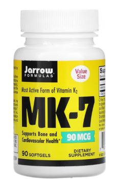 Jarrow Formulas MK-7 (витамин K2 в форме MK-7) 90 мкг 90 капсул