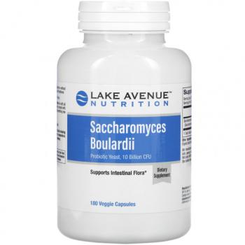 Lake Avenue Nutrition Saccharomyces Boulardii (Сахаромицеты Буларди пробиотические дрожжи) 10 млрд КОЕ 180 растительных капсул