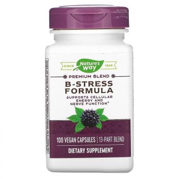 Nature's Way B-Stress Formula (Комплекс витаминов группы B) 100 веганских капсул