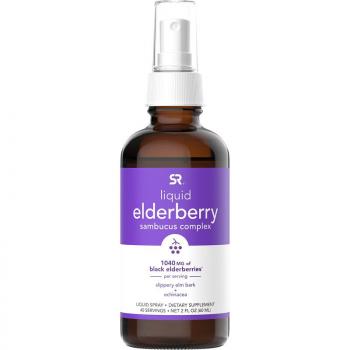Sports Research Liquid Elderberry Sambucus Complex Spray (жидкий спрей с комплексом бузины) 1040 мг 60 мл