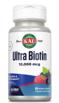 KAL Ultra Biotin ActivMelt (Ультра Биотин) ягоды 10000 мкг 60 микро таблеток