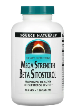 Source Naturals Mega Strength Beta Sitosterol (Мега Сильный Бета-ситостерол) 375 мг 120 таблеток