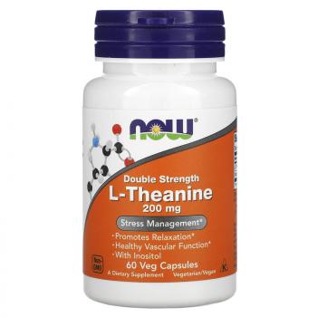 NOW L-Theanine (L-Теанин) 200 мг 60 капсул