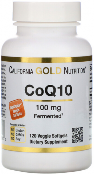 California Gold Nutrition CoQ10 (Коэнзим Q10) 100 мг 120 капсул