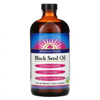 Heritage Store Black Seed Oil (масло черного тмина) 480 мл