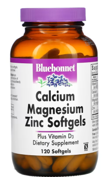 Bluebonnet Nutrition Calcium Magnesium Zinc (кальций, магний и цинк) 120 капсул