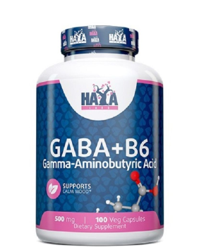 Haya Labs Gaba + B6 (ГАМК + Б6) 500 мг 100 капсул