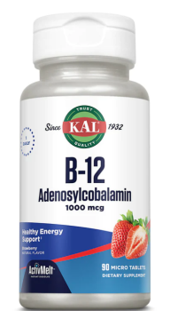 KAL Adenosylcobalamin (Аденозилкобаламин) B12 клубника 1000 мкг 90 микротаблеток
