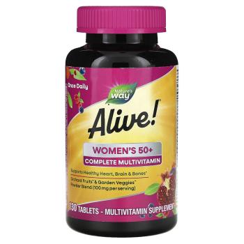 Nature's Way Alive! Women's 50+ Complete Multivitamin (Комплексные мультивитамины для женщин старше 50 лет) 130 таблеток