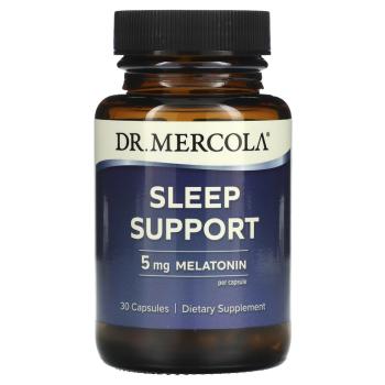 Dr. Mercola Sleep Support with Melatonin (Поддержка сна с помощью мелатонина) 5 мг 30 капсул