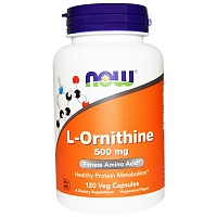 NOW L-Ornithine (L-Орнитин) 500 мг 120 капсул