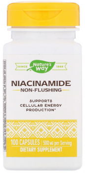 Nature's Way Niacinamide (Никотинамид) 500 мг 100 капсул