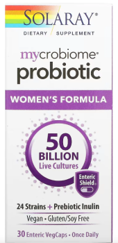 Solaray Mycrobiome Probiotic Women's Formula One Daily (пробиотик Mycrobiome женская формула) 30 