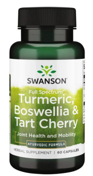 Swanson Full Spectrum Turmeric, Boswellia & Tart Cherry (полный спектр куркумы, босвеллии и терпкой вишни) 60 капсул