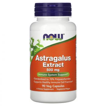 Now Foods Astragalus Extract (Экстракт астрагала) 500 мг 90 капсул