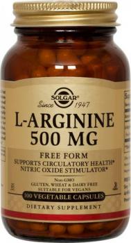 Solgar L-Arginine (L-Аргинин) 500 мг 100 капсул.