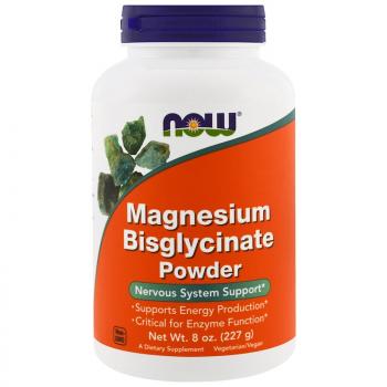 NOW Magnesium Bisglycinate Powder (Порошок бисглицината магния) 227 гр