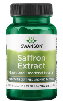 Swanson Saffron Extract (Экстракт шафрана - Сертифицированный органический шафран) 30 мг 60 вег капсул