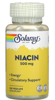 Solaray Niacin (Ниацин) 500 мг 100 капсул