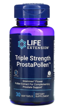 Life Extension Triple Strength ProstaPollen (поддержка здоровья простаты) 30 гелевых капсул