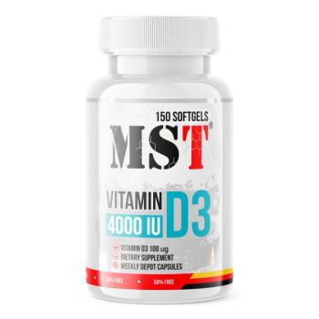MST Vitamin D3 (Витамин Д3) 4000 МЕ 150 капсул
