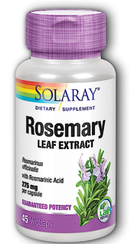 Solaray Guaranteed Potency Rosemary Leaf Extract (Экстракт листьев розмарина) 275 мг 45 капсул