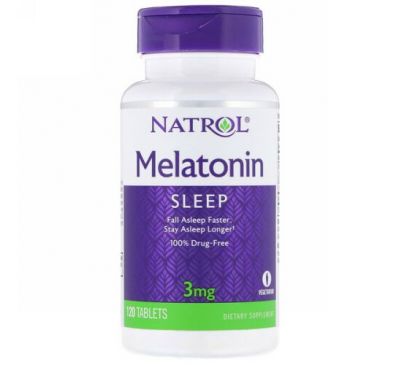 Natrol Melatonin (Мелатонин) 3 мг 120 таблеток
