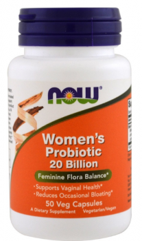 NOW Women's Probiotic 20 Billion (Пробиотики для женщин 20 млрд живых культур) 50 капсул