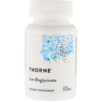 Thorne Research Iron  Bisglycinate (Биглицинат железа) 60 капсул