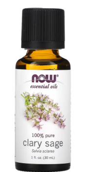 NOW Essential Oils Clary Sage 100% pure (эфирные масла, мускатный шалфей) 30 мл