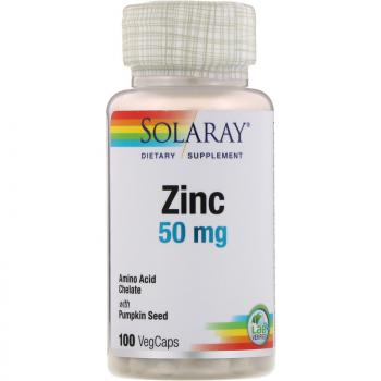 Solaray Zinc (Цинк) 50мг 100 капсул