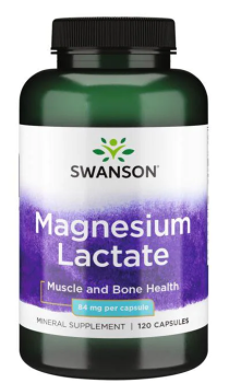 Swanson Magnesium Lactate (Лактат магния) 84 мг 120 капсул