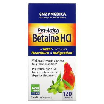 Enzymedica Betaine HCL 120 капсул