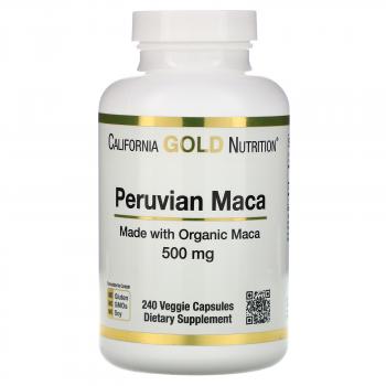 California Gold Nutrition Peruvian Maca (Перуанская мака) 500 мг 240 капсул