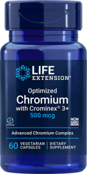 Life Extension Optimized Chromium with Crominex® 3+ (Оптимизированный хром с Crominex® 3+) 500 мкг 60 капсул