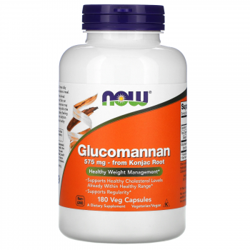 NOW Glucomannan (Глюкоманнан) 575 мг 180 капсул