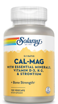 Solaray Cal-Mag Citrate with Vitamin D-3 & K-2 and Strontium 120 капсул