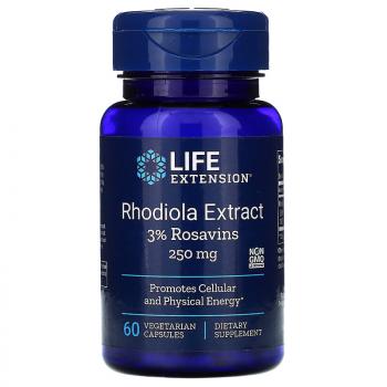 Life Extension Rhodiola Extract (Родиола) 250 мг 60 капсул