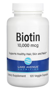Lake Avenue Nutrition Biotin (Биотин) 10,000 мкг 120 капсул