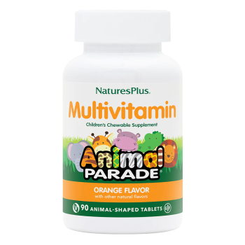 NaturesPlus Source of Life Animal Parade Children's Chewable Multi-Vitamin & Mineral Supplement  апельсин 90 таблеток в форме животных