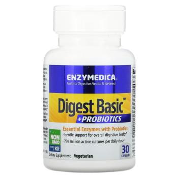 Enzymedica Digest Digest Basic + Probiotics (добавка с пробиотиками) 30 капсул