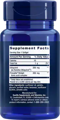 Life Extension Super Ubiquinol CoQ10 with Enhanced Mitochondrial Support (Супер Убихинол CoQ10 с улучшенной поддержкой митохондрий) 200 мг 30 капсул