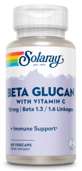 Solaray Beta Glucan 10 мг with vitamin C 60 капсул