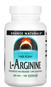 Source Naturals L-Arginine Free Form 500 мг 100 капсул