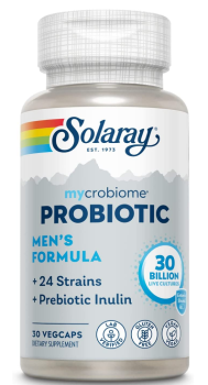 Solaray Mycrobiome Probiotic Men's Formula One Daily (Пробиотик Mycrobiome мужская формула раз в день) 30 млрд КОЕ 30 капсул