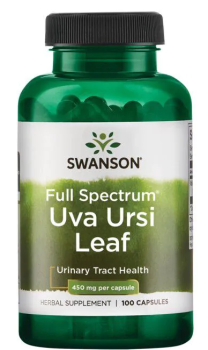Swanson Full Spectrum Uva Ursi Leaf (Полный спектр Ува Урси Лист) 450 мг 100 капсул